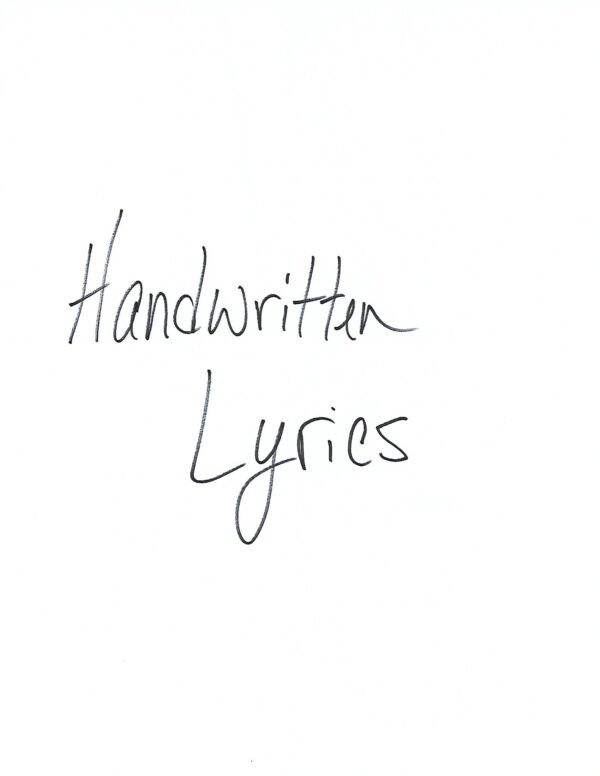 Handwritten Lyrics